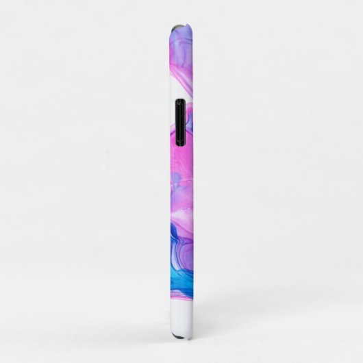 Blaurosa und lila Geofarbenstruktur Case-Mate iPhone Hülle (Hinten/Rechts)