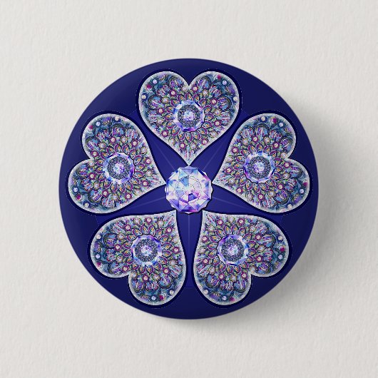 Blaurosass Button (Vorderseite)