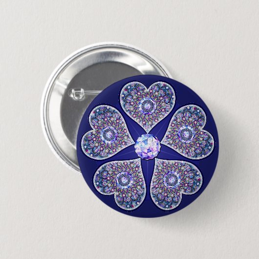 Blaurosass Button (Vorne & Hinten)