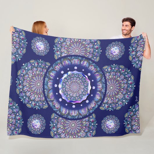 Blaurosass Fleecedecke (Beispiel)