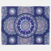 Blaurosass Fleecedecke (Vorderseite (Horizontal))