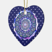 Blaurosass Keramik Ornament (Links)