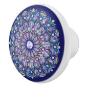 Blaurosass Keramikknauf (Rechts)