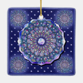 Blaurosass Keramikornament (Rückseite)