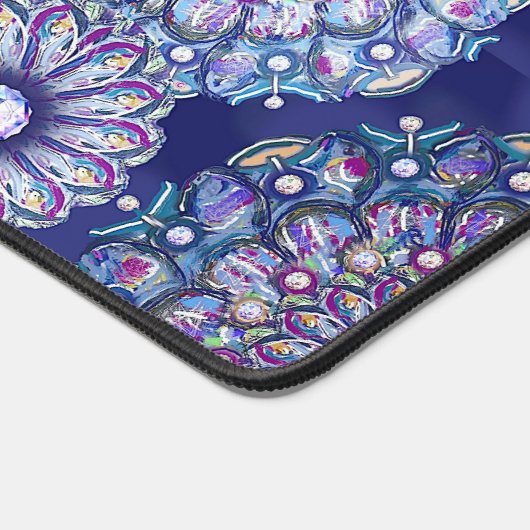 Blaurosass Schreibtischunterlage (Ecke)