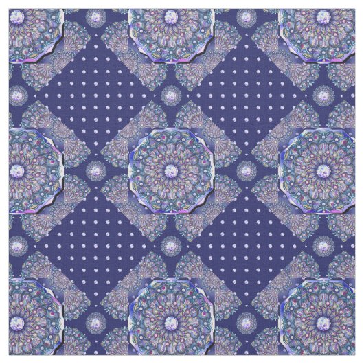 Blaurosass Stoff (Muster)