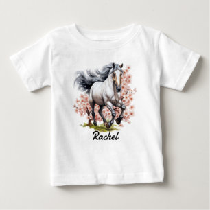 Blauroter Wildlaufender Hengst Baby T-shirt