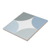 Blauschatte 1 viertes geometrisches Design Fliese (Seite)