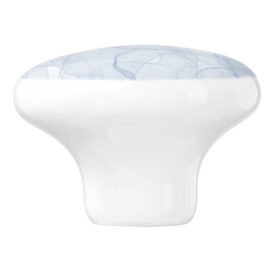 Blauschattenmuster Keramikknauf (Seitenansicht)