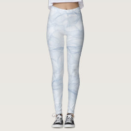 Blauschattenmuster Leggings