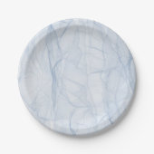 Blauschattenmuster Pappteller (Vorderseite)