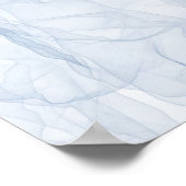 Blauschattenmuster Poster (Ecke)