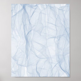 Blauschattenmuster Poster