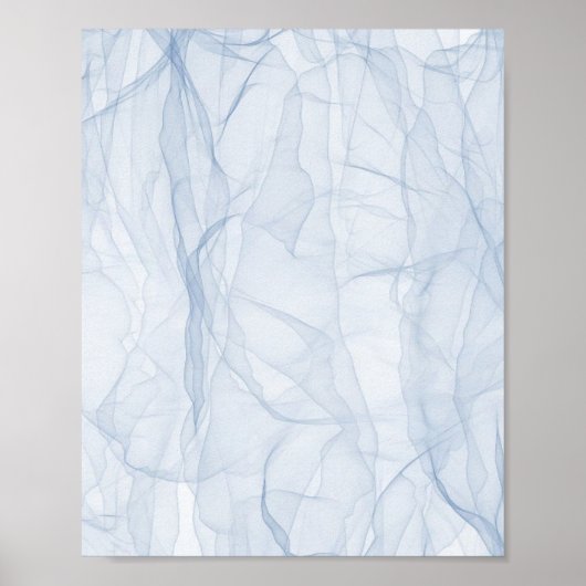 Blauschattenmuster Poster (Vorne)