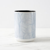 Blauschattenmuster Zweifarbige Tasse (Mittel)