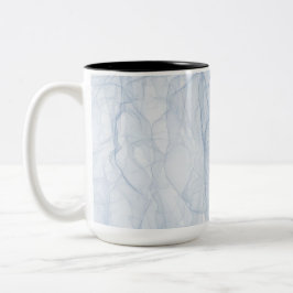 Blauschattenmuster Zweifarbige Tasse