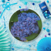Blauschattierungen - Blaues Hydrangea Pappteller (Party)