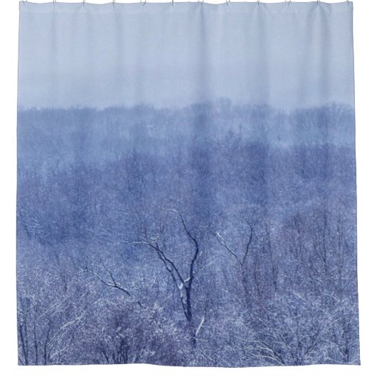 Blauschattierungen Duschvorhang (Vorderseite)