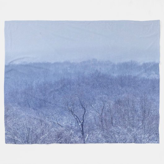 Blauschattierungen Fleecedecke (Vorderseite (Horizontal))