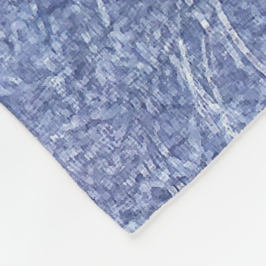 Blauschattierungen Fleecedecke (Ecke)