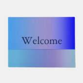 Blauschattierungen Fußmatte (Vorderseite)