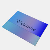 Blauschattierungen Fußmatte (Schrägansicht)