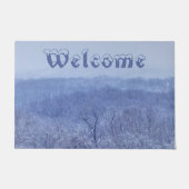 Blauschattierungen Fußmatte (Vorderseite)