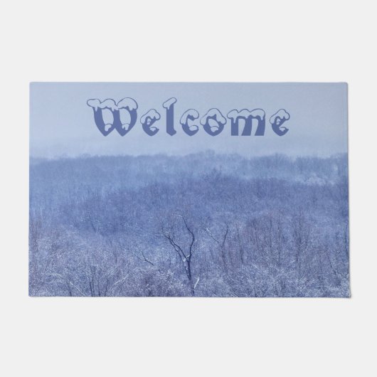 Blauschattierungen Fußmatte (Vorderseite)