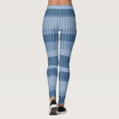 Blauschattierungen gestreift leggings (Rückseite)
