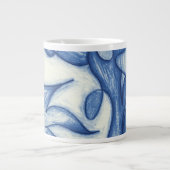 Blauschattierungen Jumbo-Tasse (Vorderseite)