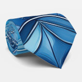Blauschattierungen Krawatte (Gerollt)