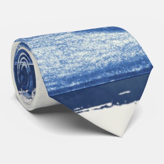 Blauschattierungen Krawatte (Gerollt)