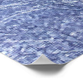 Blauschattierungen Poster (Ecke)