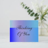 Blauschattierungen Postkarte (Stehend Vorderseite)