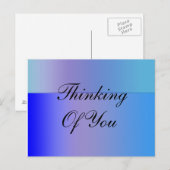Blauschattierungen Postkarte (Vorne/Hinten)