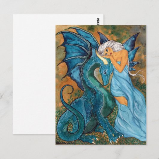 Blauschattierungen Postkarte (Vorne/Hinten)