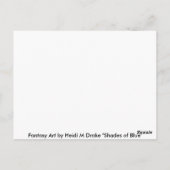 Blauschattierungen Postkarte (Rückseite)