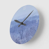 Blauschattierungen Runde Wanduhr (Winkel)