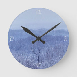 Blauschattierungen Runde Wanduhr