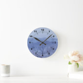 Blauschattierungen Runde Wanduhr (Zuhause)
