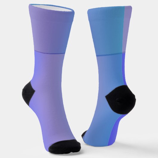 Blauschattierungen Socken (Gewinkelt)