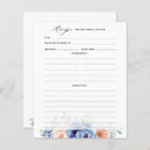 Blauschiefer-Dusty Blush Brautparty Rezept (Vorne/Hinten)