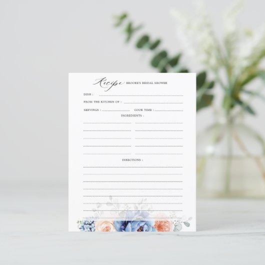 Blauschiefer-Dusty Blush Brautparty Rezept (Stehend Vorderseite)