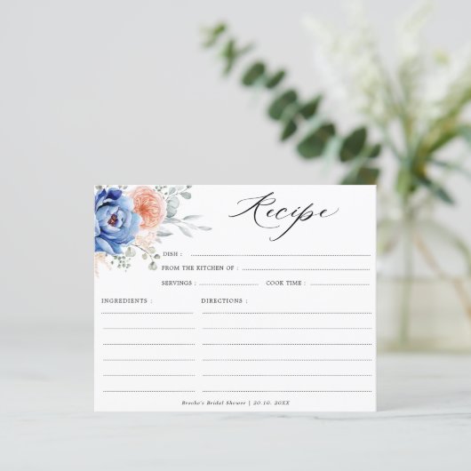 Blauschiefer-Dusty Blush Brautparty Rezept (Stehend Vorderseite)