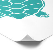 Blauschildkröte Poster (Ecke)