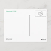 Blauschildkröte Postkarte (Rückseite)