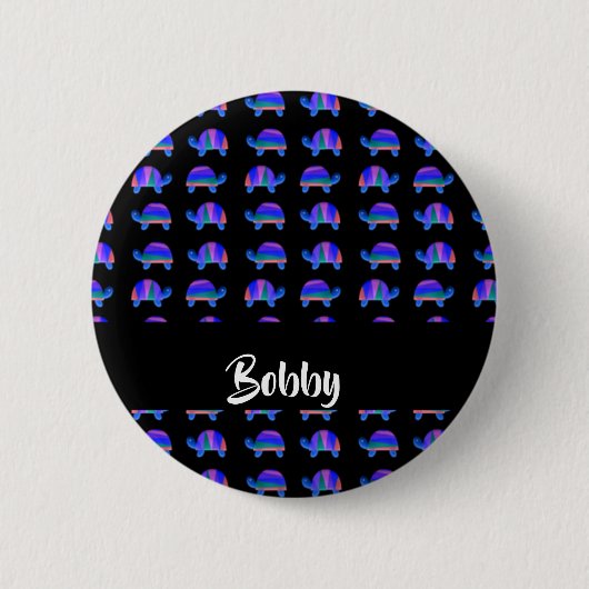 Blauschildkröten Button (Vorderseite)