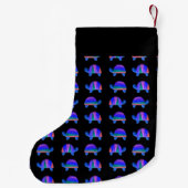 Blauschildkröten Kleiner Weihnachtsstrumpf (Rückseite)