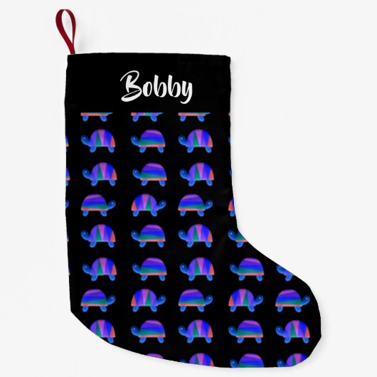 Blauschildkröten Kleiner Weihnachtsstrumpf (Vorderseite)