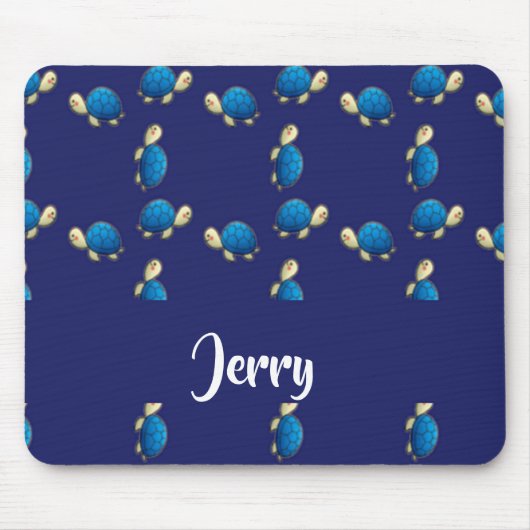 Blauschildkröten Mousepad (Vorne)